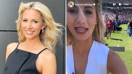 ESPN star Laura Rutledge suffers wardrobe malfunction during Texas-Oklahoma