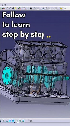 Engine V4 Cylinder | CATIA V5 R20 #catiav5 #engineering #cad #cadtutorial #catia #3dmodeling