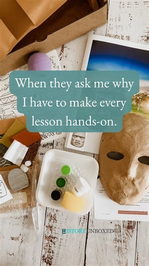 Can’t stop, won’t stop, creating hands-on history lessons that spark a curiosity and love of learning 😘 | History Unboxed