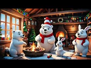 Magical Christmas Cartoon – Cute Baby Polar Bears & Penguins | Merry Christmas & Happy New Year