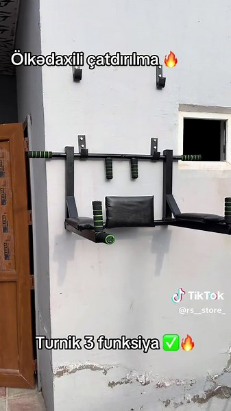 Turnik uc funksiya. Catdirilma- Ölkədaxili Quraşdırılma- Şəhərdaxili Sifariş vermək üçün zəng və ya dm. #idman #endirim #gym