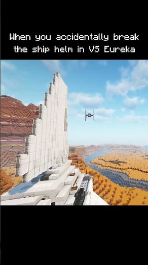 Valkyrien skies ship crash #minecraft #starwars