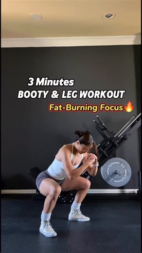 Ariel_yu on Instagram: "3-Min Booty & Legs Fat-Burning Workout - Follow Along No equipment needed. Just press play and get moving with me! Quick, sweaty, and perfect for burning fat while sculpting your lower body. #homeworkout #workoutathome #gluteworkout #legday #lowerbodyworkout #resistancebands #bootyworkout #gymmotivation #gymgirl #fyp #gymtips #dallas"