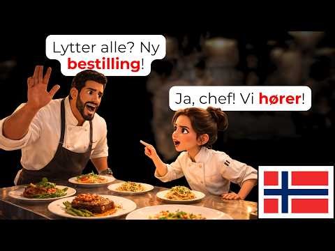 🇳🇴 15 Norwegian Kitchen Conversations Every Beginner Should Learn | A1-A2 👨‍🍳