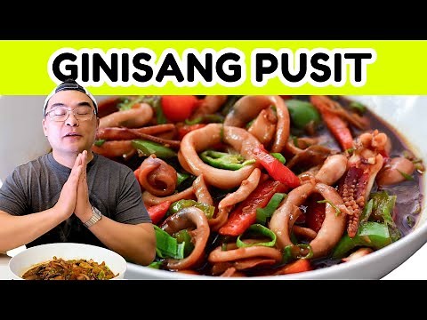 Ginisang Pusit | How To Cook Tender Squid Stir Fry