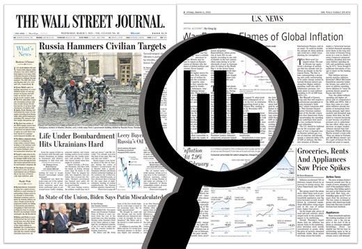 Excel图表赏析 | 035 突破常规可以吸引眼球 [The Wall Street Journal March, 2022]