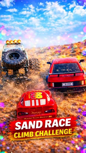 SAND RACE CLIMB 🔥 Only ONE Can Win! #viralshorts