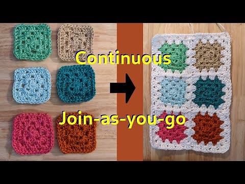Continuous Join-As-You-Go tutorial | How to Crochet