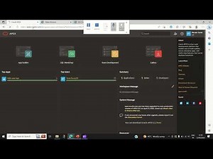 Oracle Apex Tutorial 2 - Create DB objects using SQL workshop
