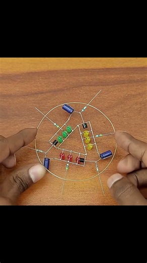 Led Chaser Without IC #reels #experiment #viral #diy #electronic #battery #shortvideo #shorts #short
