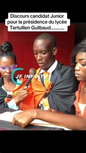 Discours de Junior pour la présidence du lycée Tertullien