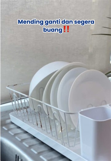 Mending ganti dan segera buang deh kalo rak makan kalian masih seperti ini,karena walaupun sudah dicuci peralatan makan kalian masih tidak aman dari bakteri dan kuman🥹🦠😱#norgesetlivingstandard #nowevensmarter #uvdishdryernorgeappliances