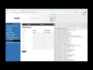 Multicasting paging on VTech HSP phones 15 series