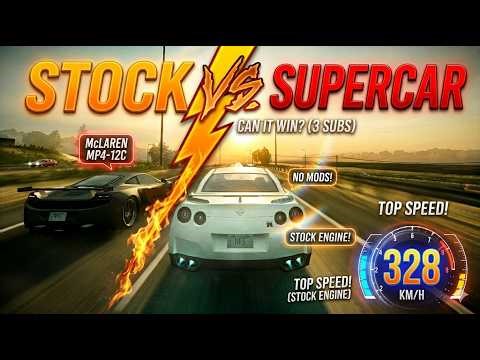 NIssan GTR STOCK engine beating supercar need for speed the run