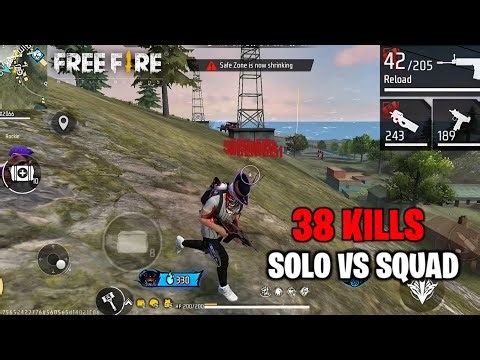 38 KILLS SOLO vs SQUAD 😱🔥 INSANE BR RANK GAMEPLAY | Free Fire | K2 GAMING