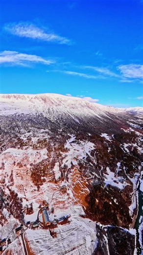 Epic Norway Valley from Above ❄️ Cinematic Aerial 4K #norway #snow #relax #nature #ambient #relaxing