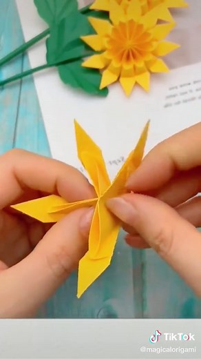 Sunflower Origami Tutorial