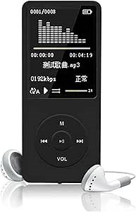 Mp4 Player with Headphone 70 Hours Playback, Up to 128GB, Mp3 Player for Sports, Travelling Portable Music Player with Digital Music for Kids Long Standby Time Mp3 & Mp4 Players Cool Stuff
