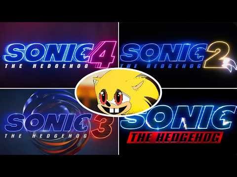 Evolution of Sonic Movie logos 2019-2027 vs Super Sonic Uh Meow All Designs Compilation