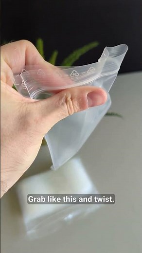 How to open zip lock bags