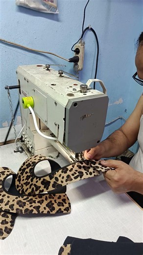 Leopard Flat Shoe Edge Binding Process | Handmade Shoemaking ASMR