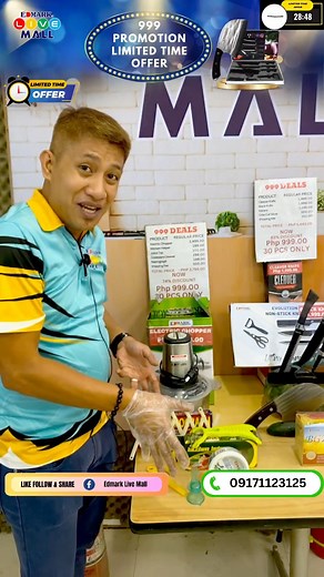 Edmark 999 Promosyon! Subukan ang aming produkto ngayon at magkaroon ng magandang kalusugan at kabuhayan! #Edmark999 #Promosyon #KalusuganAtKabuhayan #electricchopper #cleaverknife #AirHumidifier #EdmarkLiveMall #trendingreels #trendingvideo #videoviral #videos #viralreels #viralreelsfb #virals #reelsvideo #reelsviralシ #reelsinstagram #reelsviral #fbreelsfypシ゚viral #fbreelsvideo #fbreels #fbpost #fypシ゚viralシ #fypシ #foryoupage #foryou #foryouシ #followers #everyone #highlights | Edmark Live Mall