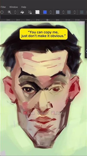 When you ask your friend if you can copy their homework… #digitalart #artstudy #dtiys