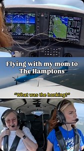 Flying with my mom is always hilarious 😂😂😂 I wanted some company for a little lunch flight to the Hampton’s to check out @signatureaviation at KFOK. Full video at link in bio 🤍 | Sarah Daniels