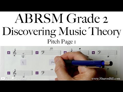 ABRSM Discovering Music Theory Grade 2 Pitch Page 1 with Sharon Bill