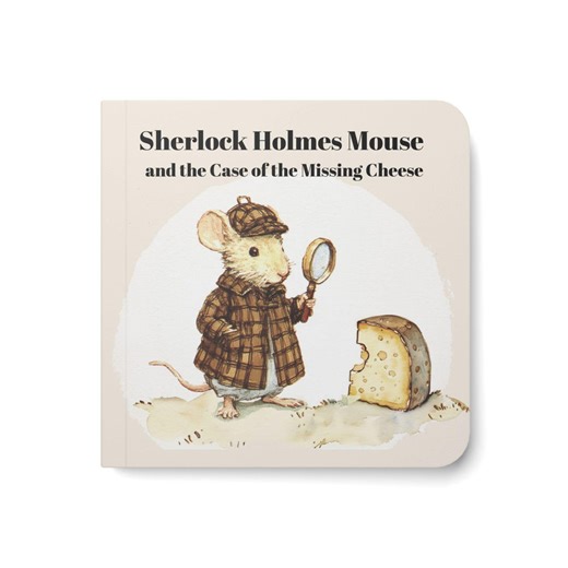 Sherlock Holmes Mouse Child's Detective Board Book | Personalized Children's Mystery Book - Etsy