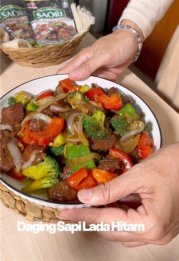 Resep Daging Sapi Saus Lada Hitam Ala SAORI