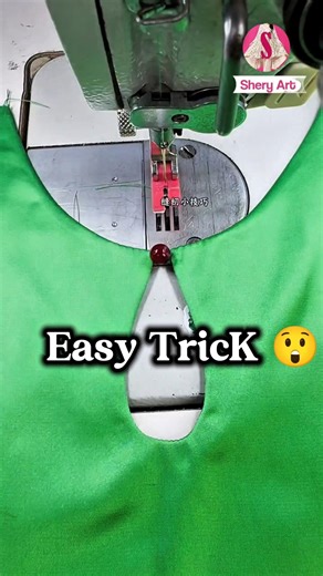 Unique Keyhole Neckline Design | Easy Sewing Trick ✂️" #sewing #short