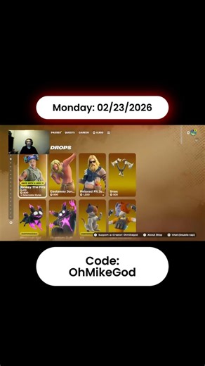 Fortnite item shop: 02/23/2026 (Gaptooth Jonesy)