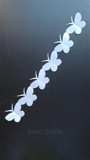 Beautiful paper Butterfly Chain 🦋🦋⛓️ Making Tutorial video #crafting #diy