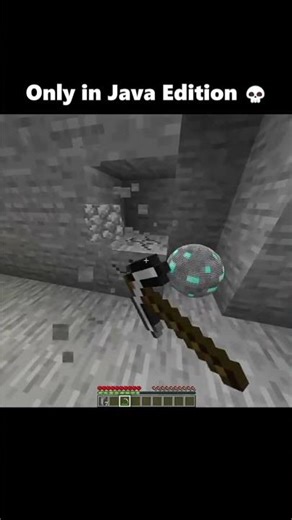 Only in Java edition (fake) #minecraft #diamond #javaedition