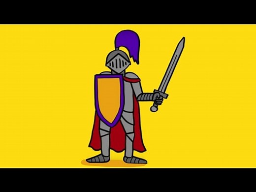 Comment dessiner un chevalier avec son armure et son épée ?