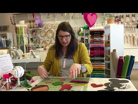 How to punch holes in felt