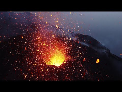 Stromboli Volcano by Drone