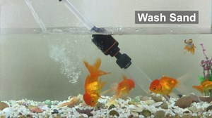 Electric Aquarium Gravel Cleaner, 6 in 1 Automatic Siphon Vacuum Cleaner Kit Fish Tank Water Change Wash Sand, Adjustable Suction Upgrade 4-Layer Water Filter