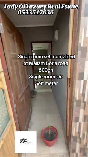 Single room self contained at Mallam Borla road 800gh Single room s/c Self meter Moving fee 200 cedis Commission 10% #singleroom #fyp #viral #creatersearchingsight #ladyofluxuryrealestate