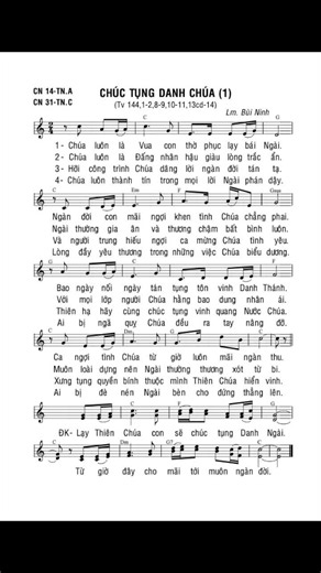 Thánh Vịnh 144 -Bè 1- Chúc Tụng Danh Chúa 1 - Đáp Ca Chúa Nhật 14 TN Năm A | Lm Bùi Ninh | Thanh Vân