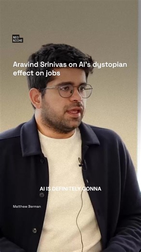Neo Niche on Instagram: "Perplexity CEO Aravind Srinivas gives a stark warning about AI's effect on jobs. He says the technology is progressing faster than our ability to adapt, testing the limits of human learning and guaranteeing a difficult period of labor displacement for those who fall behind. Don't get left behind. This directory is your cheat sheet for staying relevant. Comment 'TOOLS'. Credit: Matthew Berman"