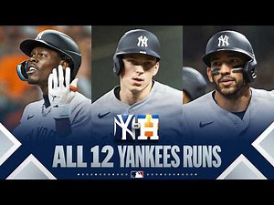 ALL 12 RUNS: Yankees infielders hit 4 home runs in lopsided win vs. Astros 💪 | MLB Highlights