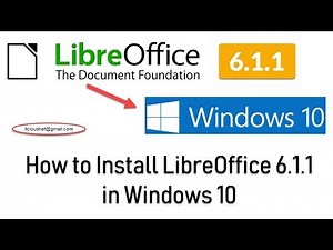 How to install Libre Office on Windows 10