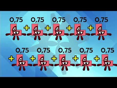 Making Multiplication Table With Numberblocks (0.75x10) | Learn to Count | NSO | MATH Problem