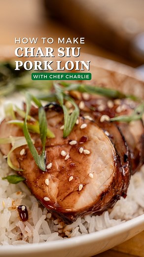 Char siu, known for its sweet and savory glaze, infuses HORMEL® pork tenderloin with a rich blend of soy sauce, hoisin and five-spice powder. Get tips from Chef Charlie to add a smoky dimension to the flavor by grilling it for a caramelized crust: https://www.hormelfoods.com/recipe/char-siu-pork-tenderloin/ | Hormel Foods