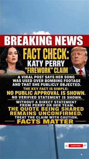 Katy Perry Condemns White House “Firework” Video