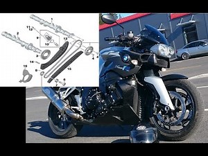 BMW K1200 / K1300 R, S, GT. Timing chain replacement.
