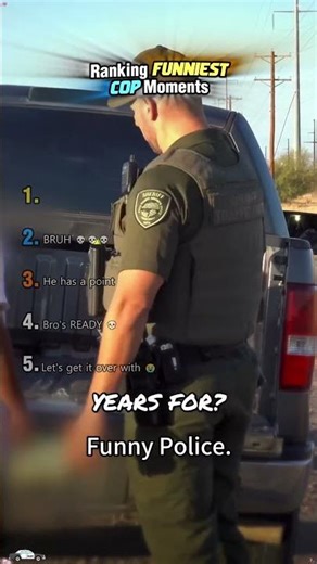 Ranking FUNNIEST Cop Pullover Moments - #shorts #brainrot