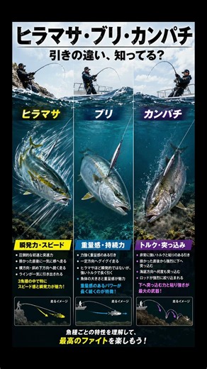ヒラマサ・ブリ・カンパチ、引きの違い知ってる？